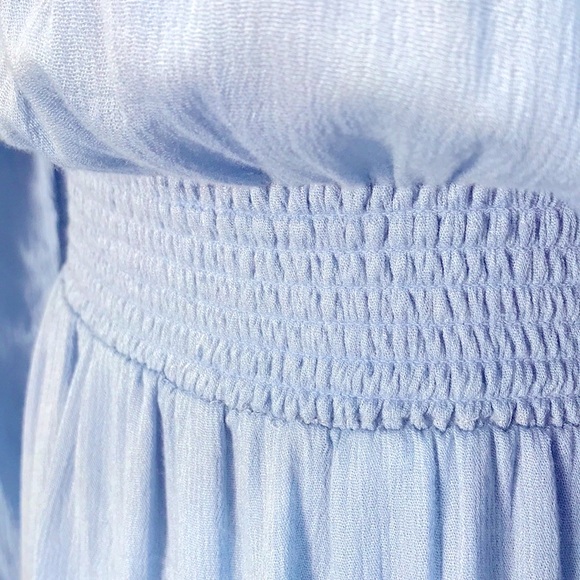 Style Rack Women’s Baby Blue Long Sleeve Blouson Mini Dress Size Small - Picture 6 of 8